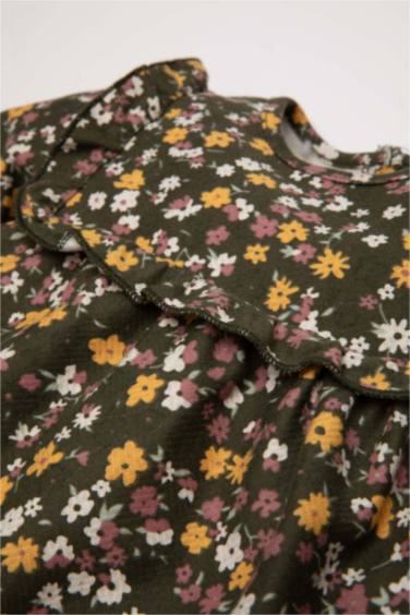 Baby Girl Patterned Long Sleeve Dress