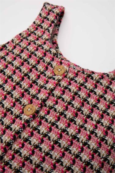 Plaid Sleeveless Woven Dress