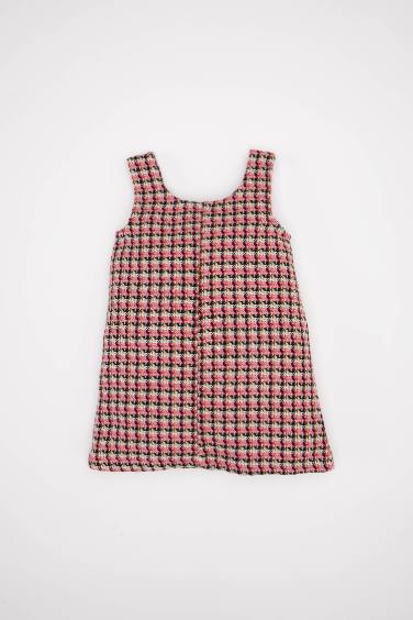 Plaid Sleeveless Woven Dress