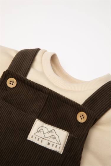 Baby Boy T-Shirt Velvet Jumpsuit 2 Piece