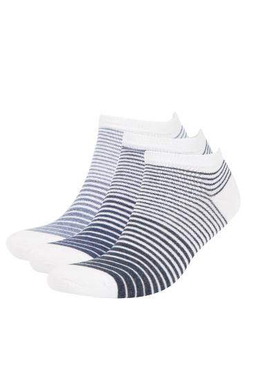 Man 3 Piece Cotton Ankle Socks