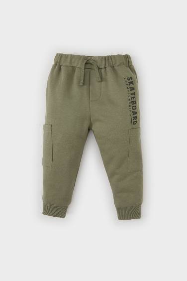 Baby Boy Elastic Waist Leg Printed Sweatpants