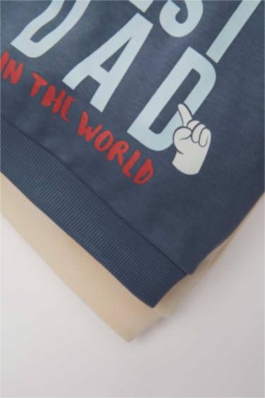 Lot de 2 Sweatshirts en tissu fin à Col Rond et Coupe Régulière