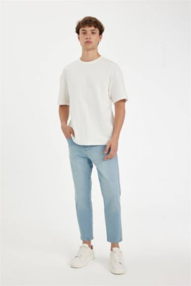 Джинсы Slim Cropped Fit узкого кроя со средней талией