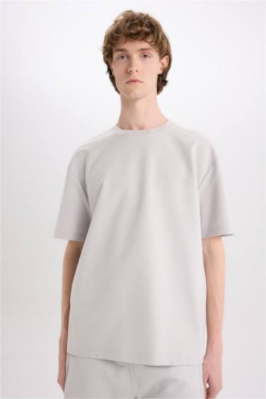 تيشيرت نص كم تقيل اوفر سايز مطبوع