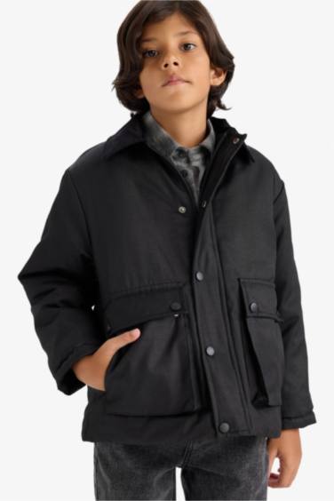 Boy Polo Collar Jacket