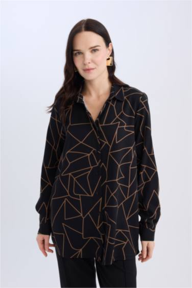 Regular Fit Fiyonk Yaka Belmando Uzun Kollu Gömlek