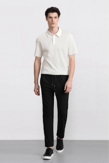 Yazlık Jogger Pantolon Beli Bağcıklı Cepli