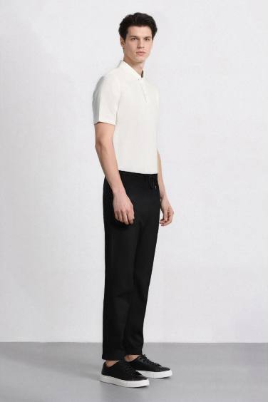 Yazlık Jogger Pantolon Beli Bağcıklı Cepli