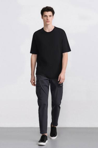 Relax Fit Rahat Kesim Yazlık Pantolon Kargo Cepli Düz Paça