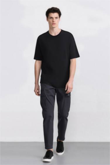 Relax Fit Rahat Kesim Yazlık Pantolon Kargo Cepli Düz Paça