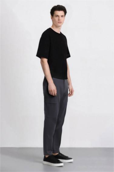 Relax Fit Rahat Kesim Yazlık Pantolon Kargo Cepli Düz Paça