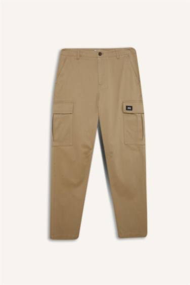 Relax Fit Rahat Kesim Yazlık Pantolon Kargo Cepli Düz Paça