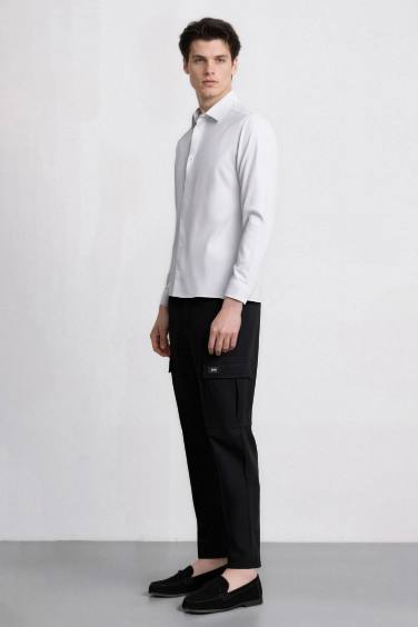 Relax Fit Rahat Kesim Yazlık Pantolon Kargo Cepli Düz Paça