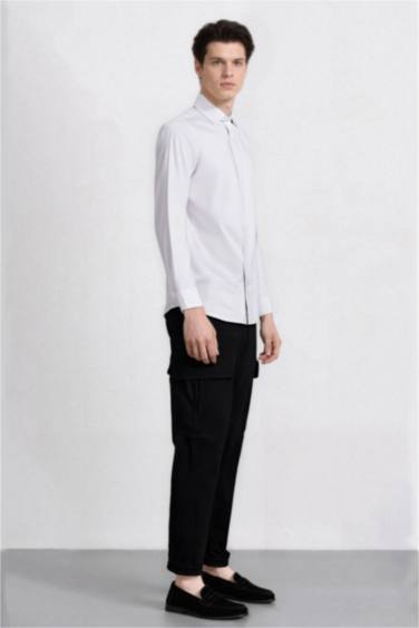 Relax Fit Rahat Kesim Yazlık Pantolon Kargo Cepli Düz Paça