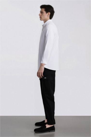 Relax Fit Rahat Kesim Yazlık Pantolon Kargo Cepli Düz Paça