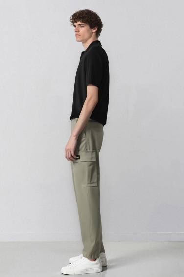 Relax Fit Rahat Kesim Yazlık Pantolon Kargo Cepli Düz Paça