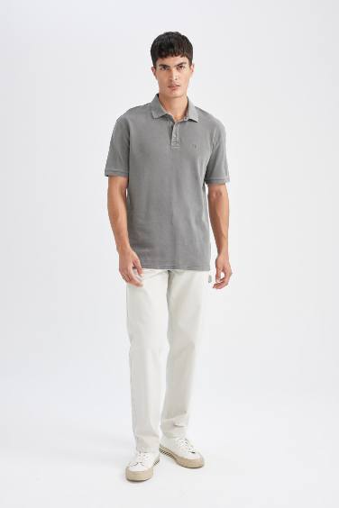 T-Shirt Polo en piqué à coupe régulière