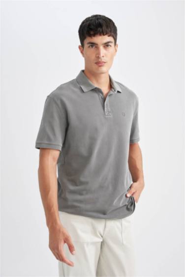 T-Shirt Polo en piqué à coupe régulière