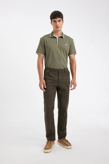 T-Shirt Polo en Piqué coupe régulière à Manches Courtes