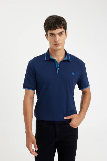 New Regular Fit Short Sleeve Pique Polo T-Shirt