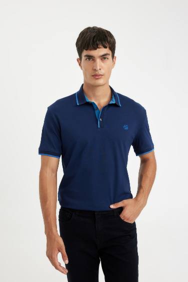 New Regular Fit Short Sleeve Pique Polo T-Shirt