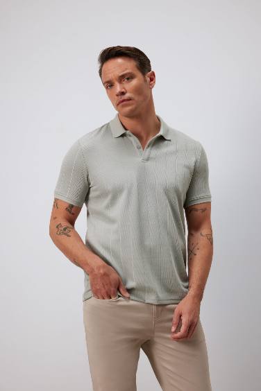 Новый Regular Fit рубашка поля с коротким рукавом