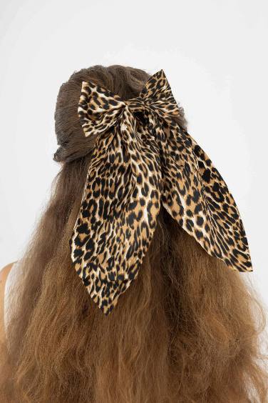 Woman Leopard Pattern Hair Clip