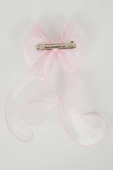 كلبس شعر زهري بشكل فيونكة