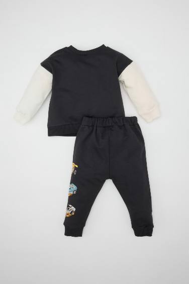 طقم بيبي اولادي سويت شيرت وسويت بانتس قصة عادية من هوت وييلز - قطعتين