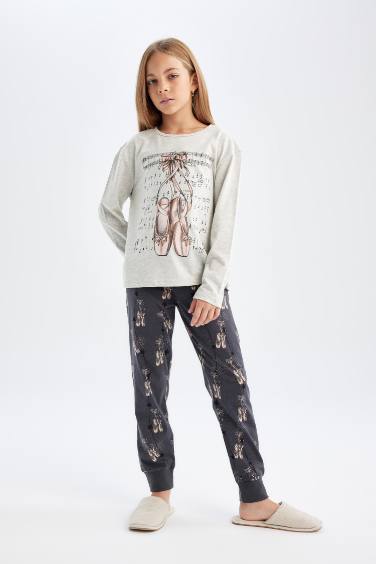 Girl Printed 2 Piece Pajama Set