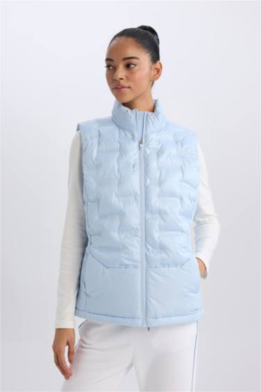 فيست بامب أزرق رياضي وتر بروف قصة عادية بجيب من DeFactoFit