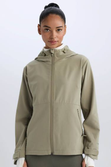 Sweat à capuche imperméable à fermeture zip de DeFactoFit