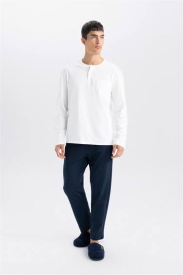 Slim Fit Regular Hem Zipper Thin Sweatshirt Fabric Trousers