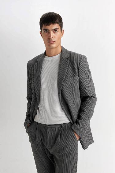 Veste Blazer à coupe régulière