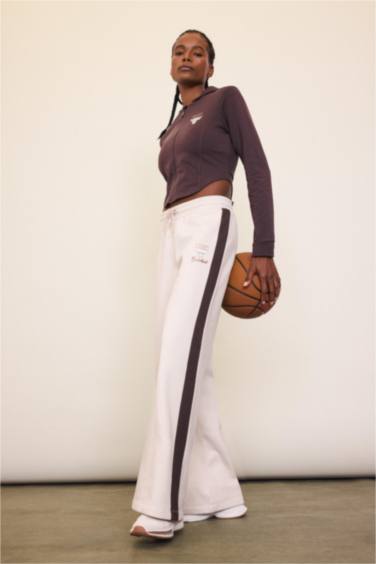 DeFactoFit NBA Chicago Bulls Штаны Wide Leg С Широкими Штанинами Стандартной Длины