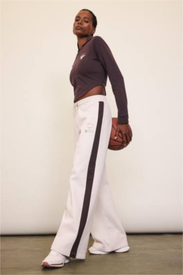 DeFactoFit NBA Chicago Bulls Штаны Wide Leg С Широкими Штанинами Стандартной Длины