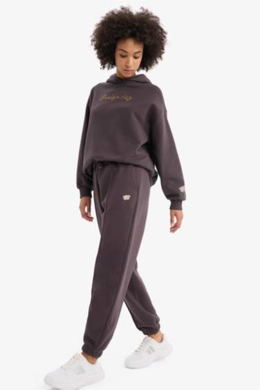 NBA Brooklyn Nets Oversize Çift Cepli Jogger Paça Kalın Eşofman Altı