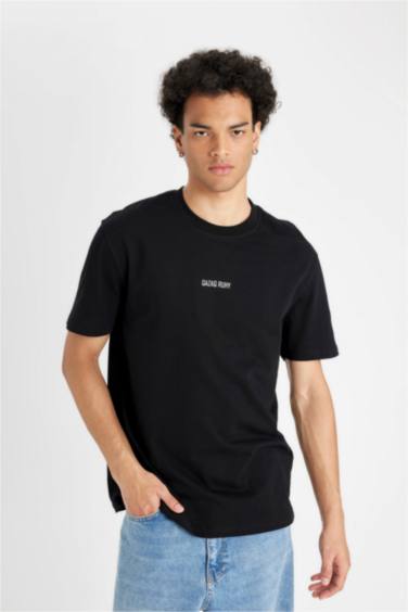 Футболка стандартного кроя с принтом