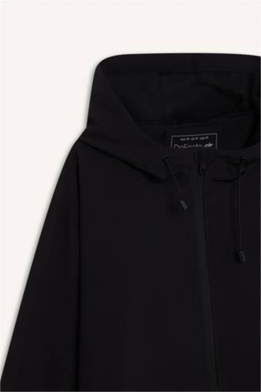 DeFactoFit Regular Fit Hooded Mesh Lined Zippered Jacket