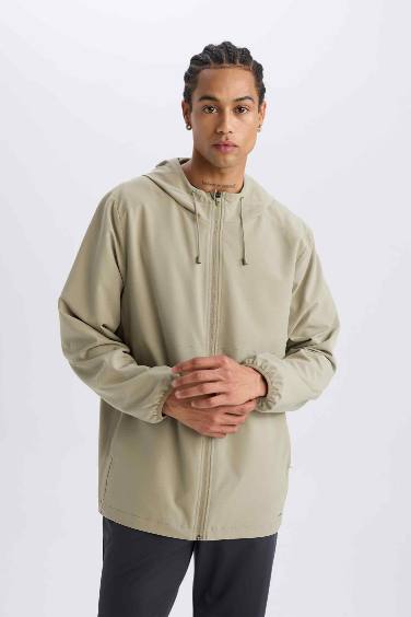 قمصلة نفخ قصة عادية بغطاء للرأس ببطانة شبكية من DeFactoFit