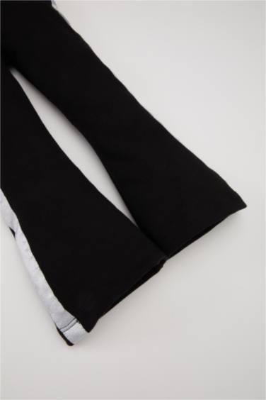 سروال ضيق برجل واسع بساق مطاطي