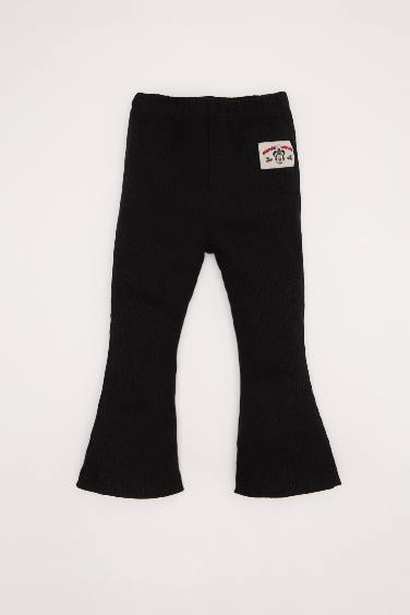 Kız Bebek Yılbaşı Temalı 2'li Takım Disney Mickey & Minnie Sweatshirt İspanyol Paça Alt