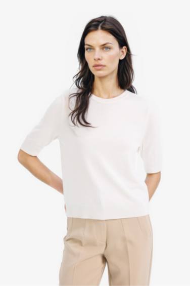 Regular Fit Crew Neck Basic Knitted Pullover