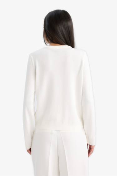 Basıc Düğmeli Triko Hırka - Görsel 8