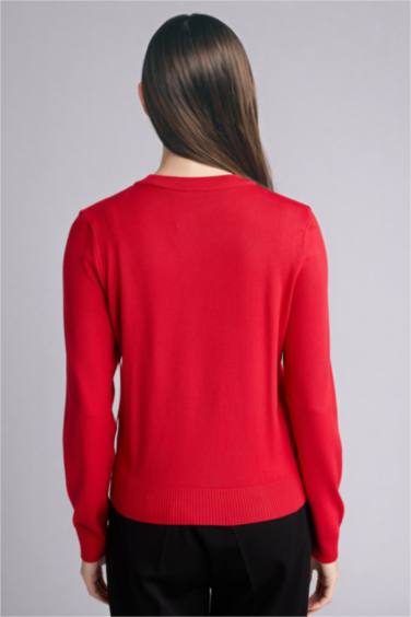 Regular Fıt Triko Hırka - Görsel 6