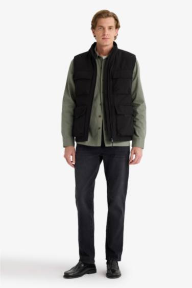 Gilet à col montant Coupe régulière