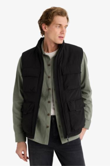 Gilet à col montant Coupe régulière