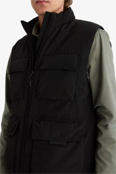 Gilet à col montant Coupe régulière