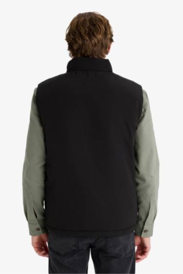 Regular Fıt Dik Yaka Yelek - Görsel 5